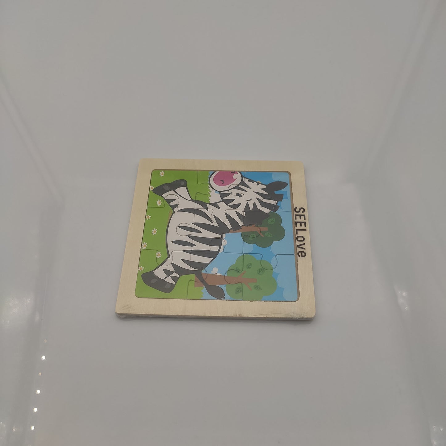 SEELove 4.1in Zebra Jigsaw Puzzle