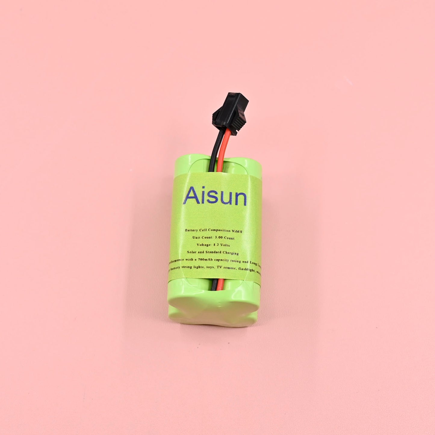 Aisun Solar Batteries Rechargeable AA Batteries,1.2V 700mAh