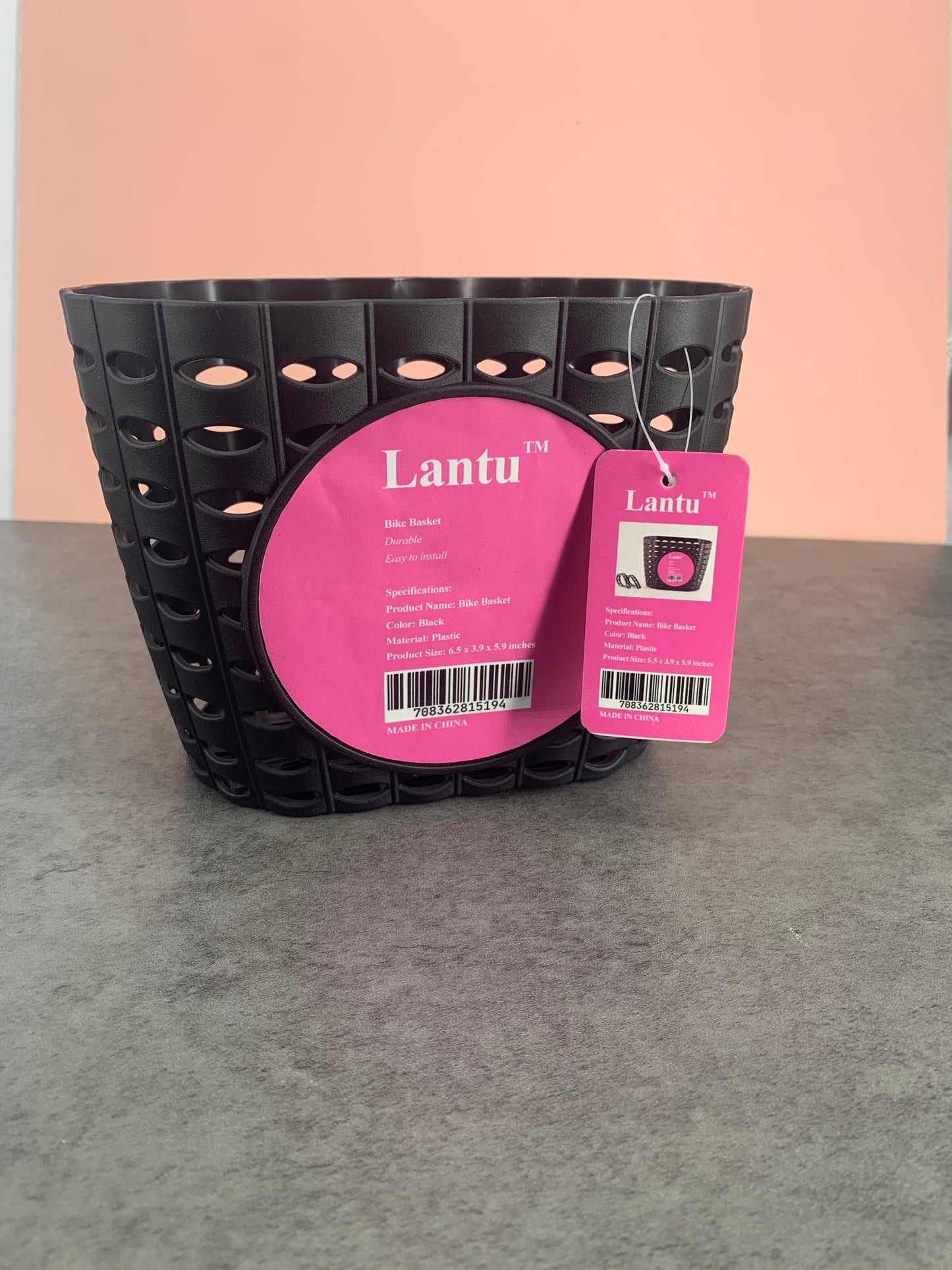 Lantu Bike Basket for Front Bike Accessories for Children in Black