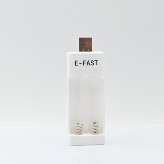 E-FAST Battery Charger 2 Slot Charger in White