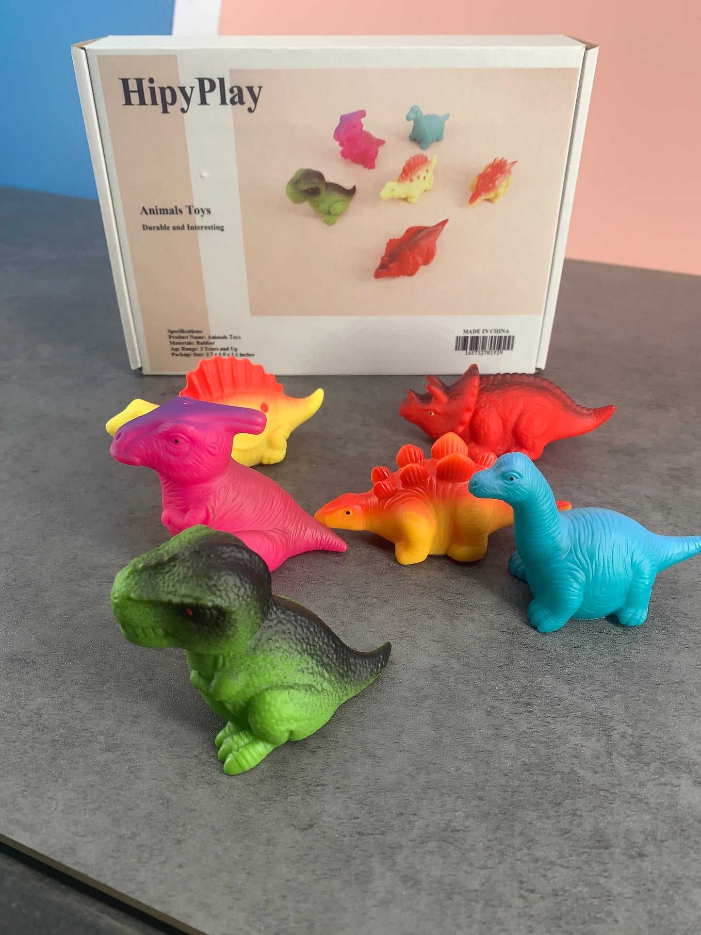 HipyPlay 6Pcs Mini Animals Figures Toys Set Party Favors for Kids