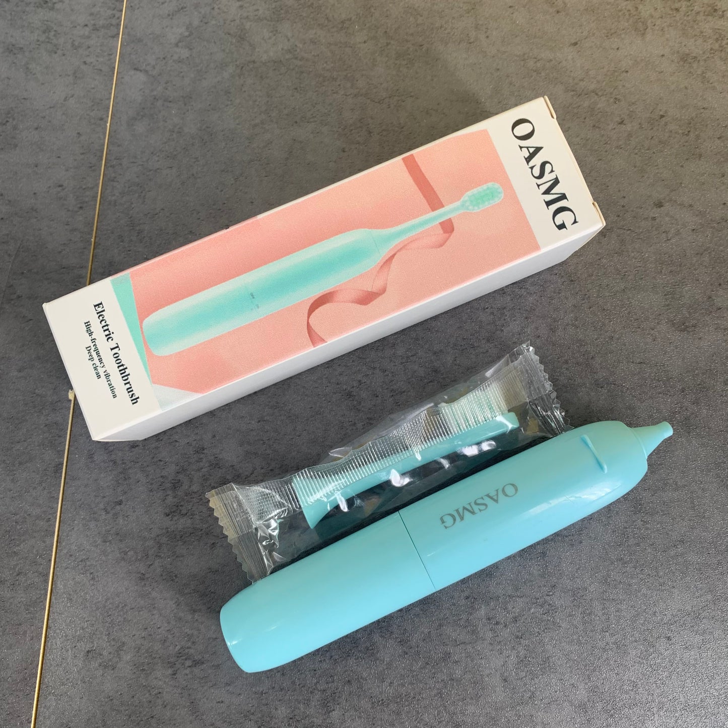 OASMG Blue Electric Toothbrush for Adults and Kids Smart Cleaning and Whitening