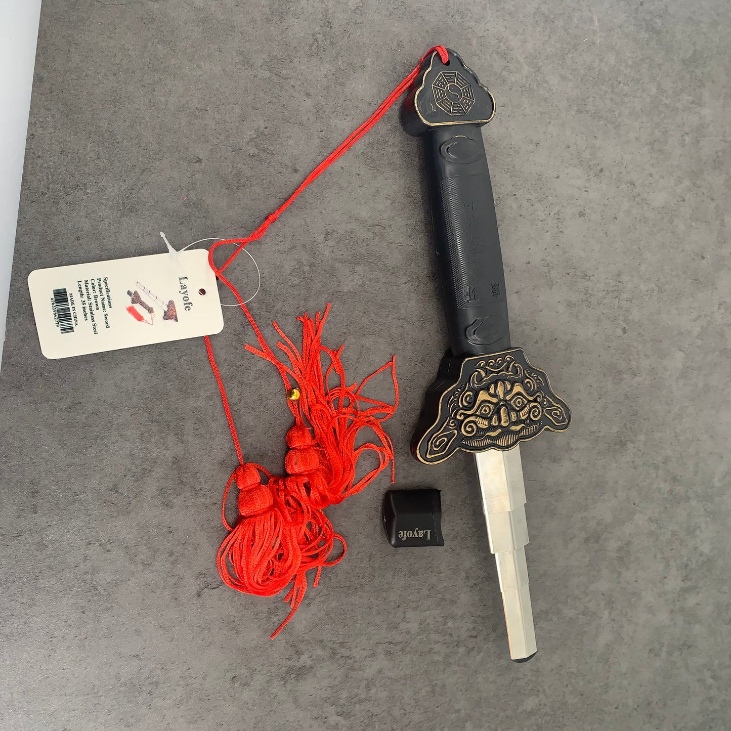 Layofe Stainless Steel Retractable Sword for Exercises Performance Martial Arts