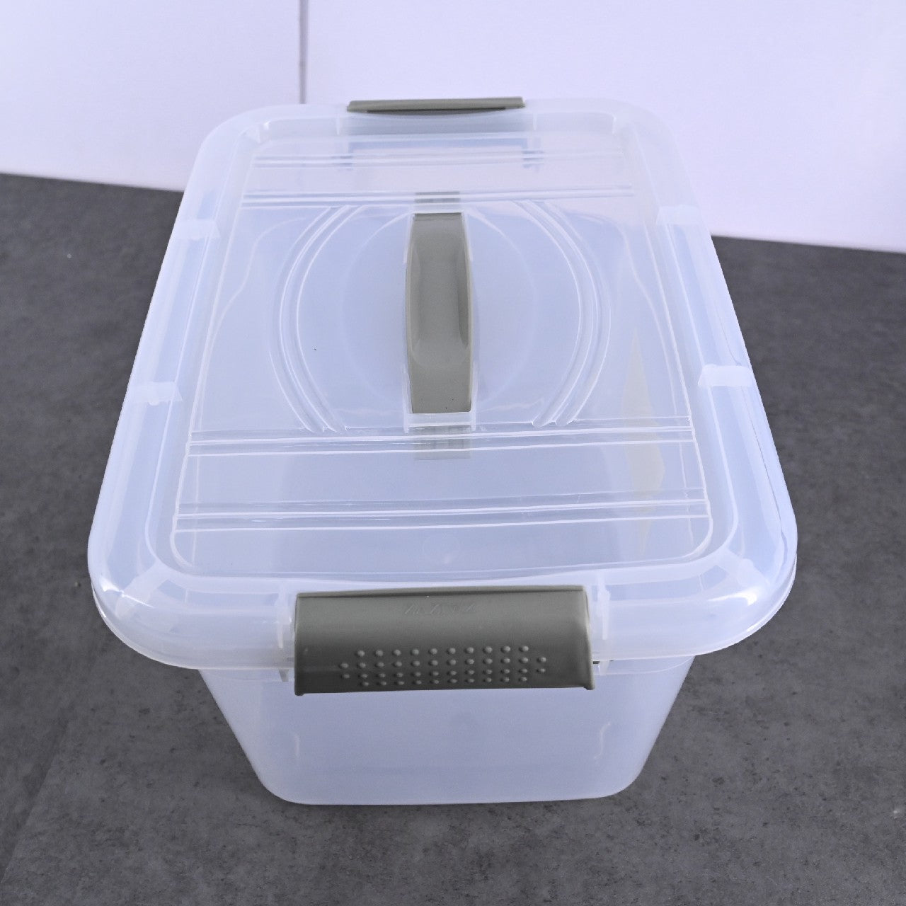 ZAZIWZ Plastic Container Household Plastic Storage Box with Lid and Handle