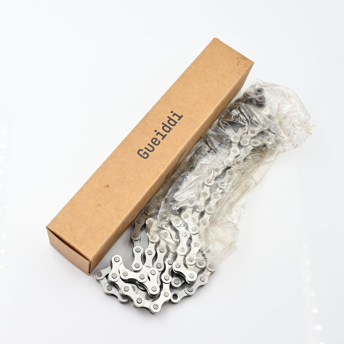 Gueiddi Carbon Steel Bicycle Chains in Silver