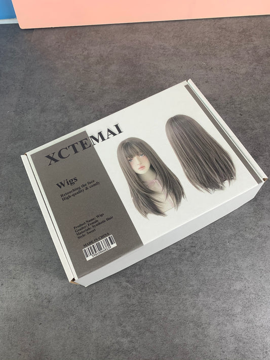 XCTEMAI Wigs with Bangs for Women Party and Cosplay Wig