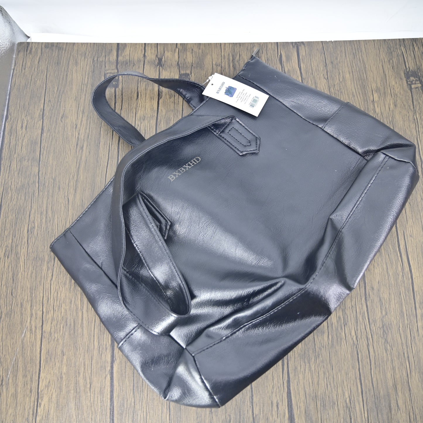 BXBXHD Leather Handbag in Black