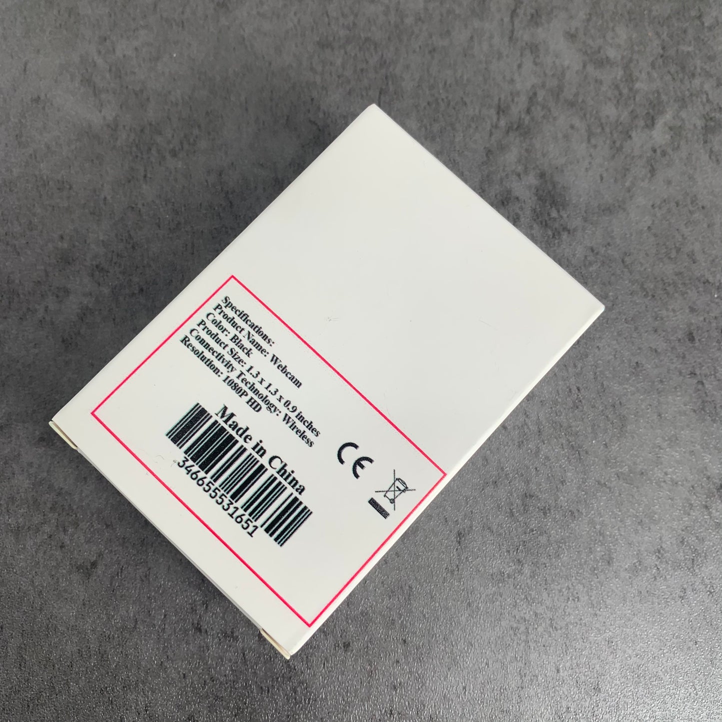 JPSR Black Wireless 1080P HD Webcam for Home Indoor