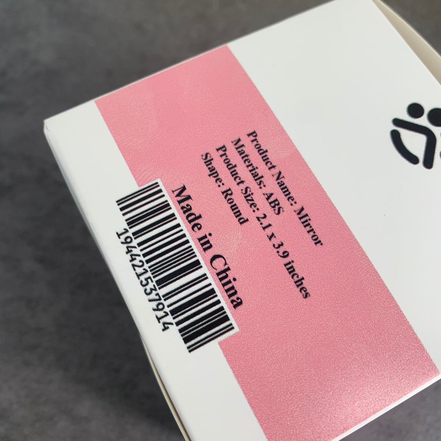 Green Portable Hand Makeup Mirror for Girls Make-up Mirror