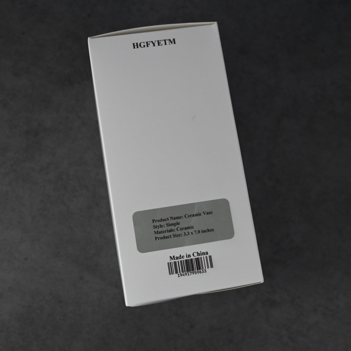 LEHILL White Ceramic Vase, Simple Design Vase, Suitable for Bedroom Living Room Dining Table Decoration