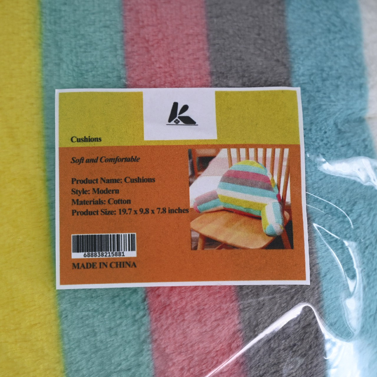 Cute Cartoon Lumbar Support Chair Cushion  Sofa Cushion Back Pillow