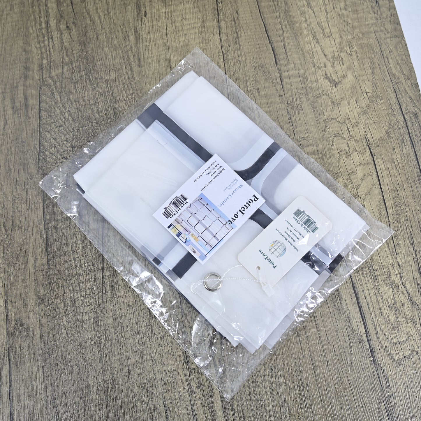 PotteLove Shower Curtain Mildew Proof  Bathroom Curtains Home Waterproof PEVA Plastic Curtain