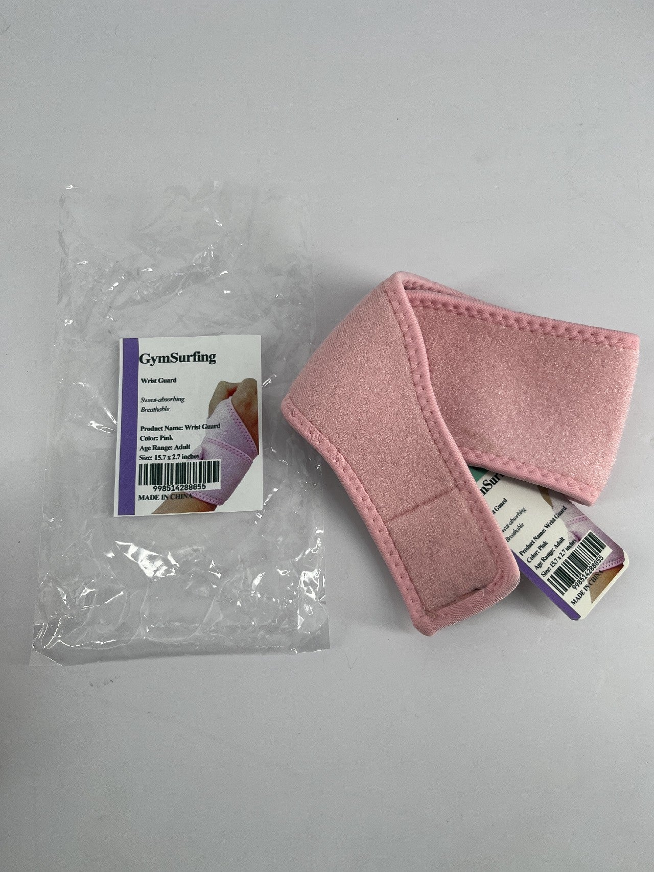 GymSurfing Wrist Guards for Athletic for Use, Weightlifting, Tendonitis, Carpal Tunnel Arthritis In Pink