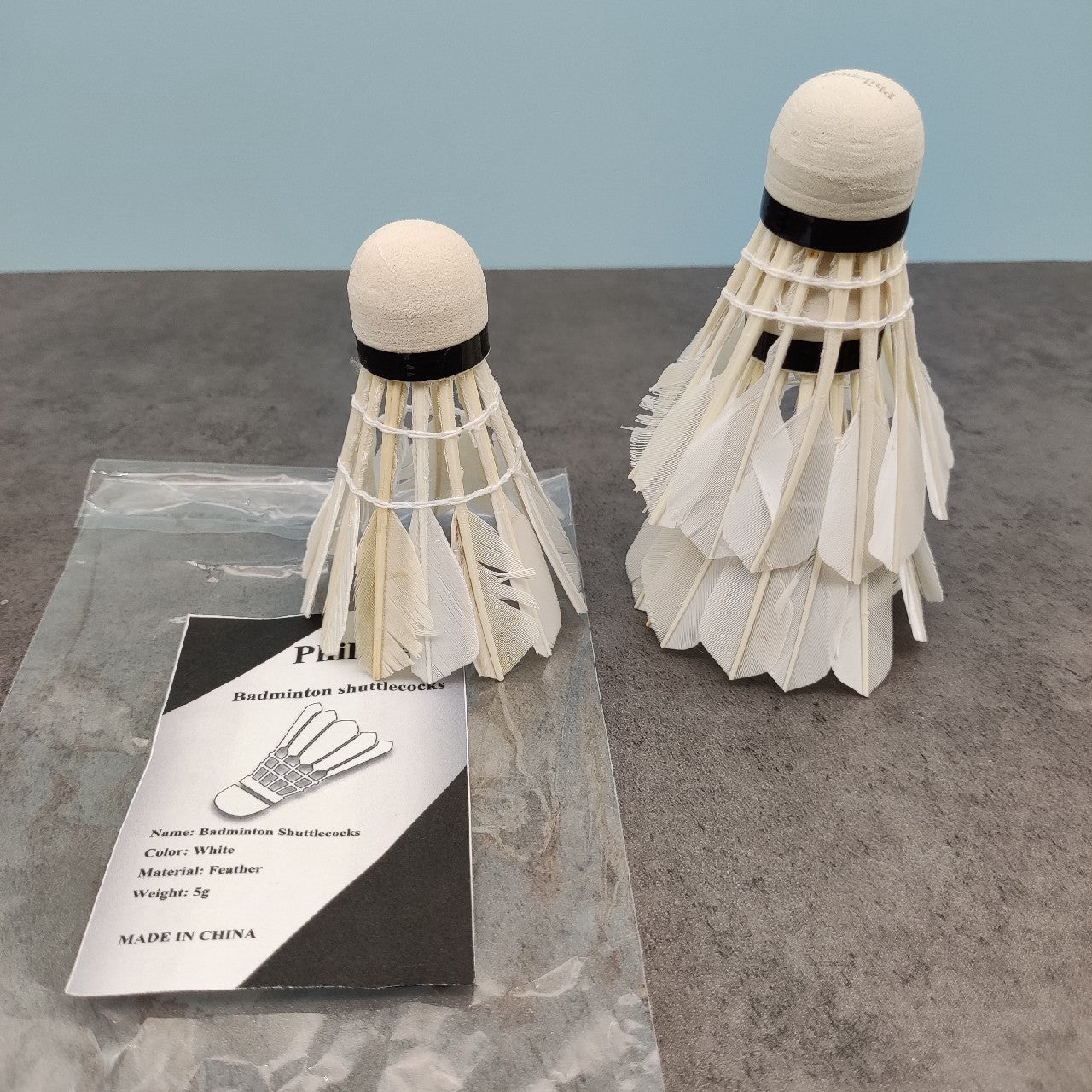 Philonext 3PCS Goose feather Badminton Shuttlecocks Train White