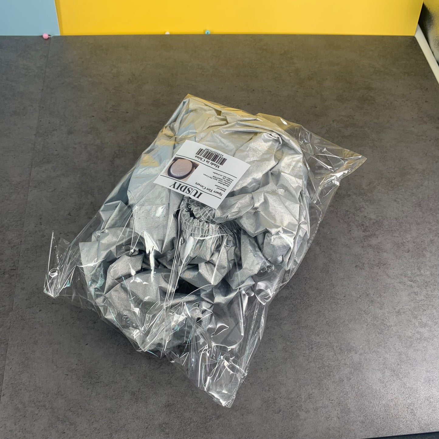 IUSDIY Spare Wheel Covers Waterproof Dust-Proof Wheel Tire Cover in Silver