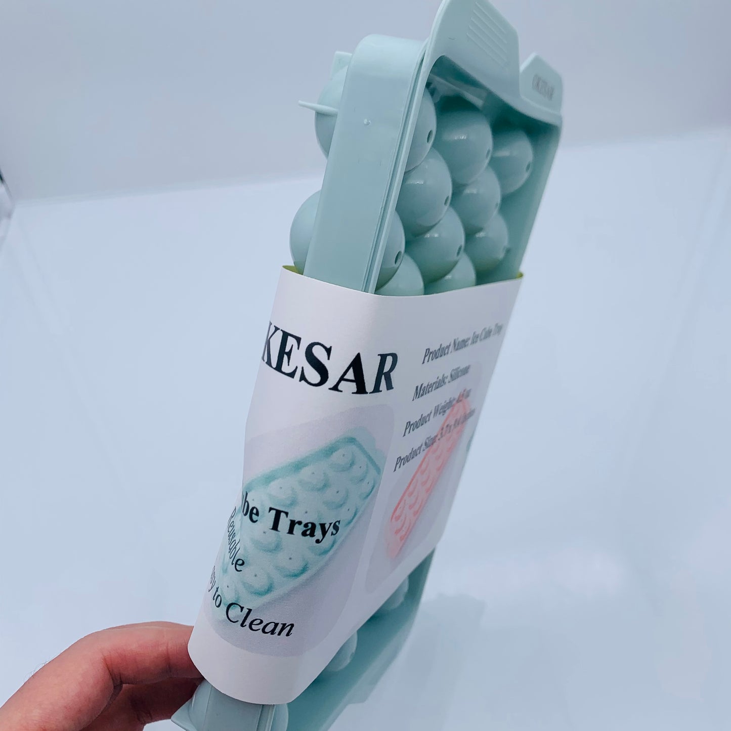 OKESAR Ice Cube Molds in Light-Green