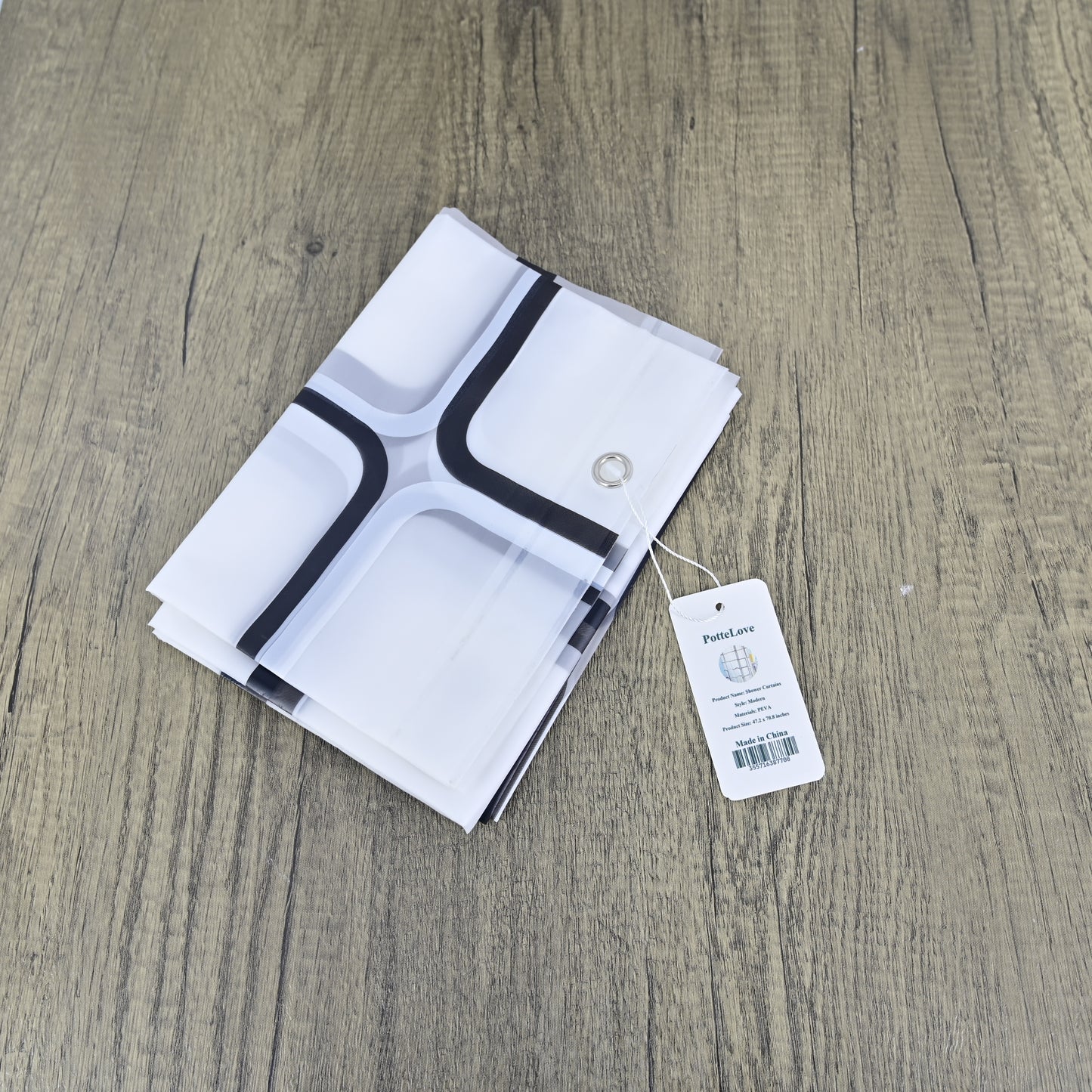 PotteLove Shower Curtain Mildew Proof  Bathroom Curtains Home Waterproof PEVA Plastic Curtain