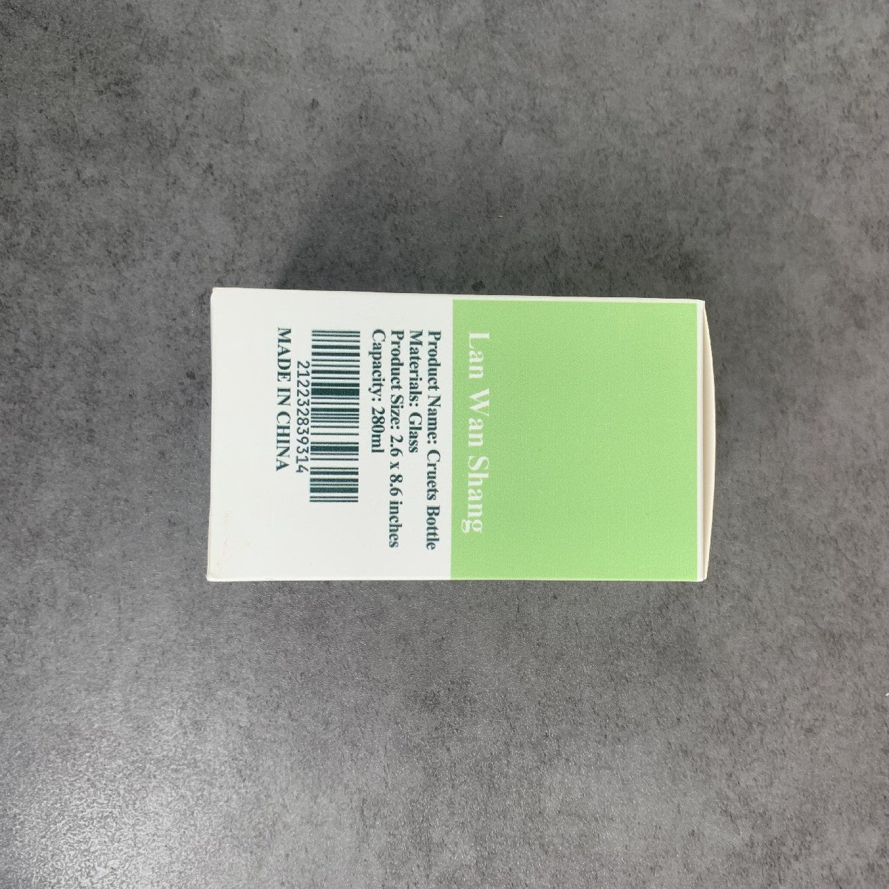 Lan Wan Shang Press-type Glass Leak-proof Oil Bottle Red Plastic Cover