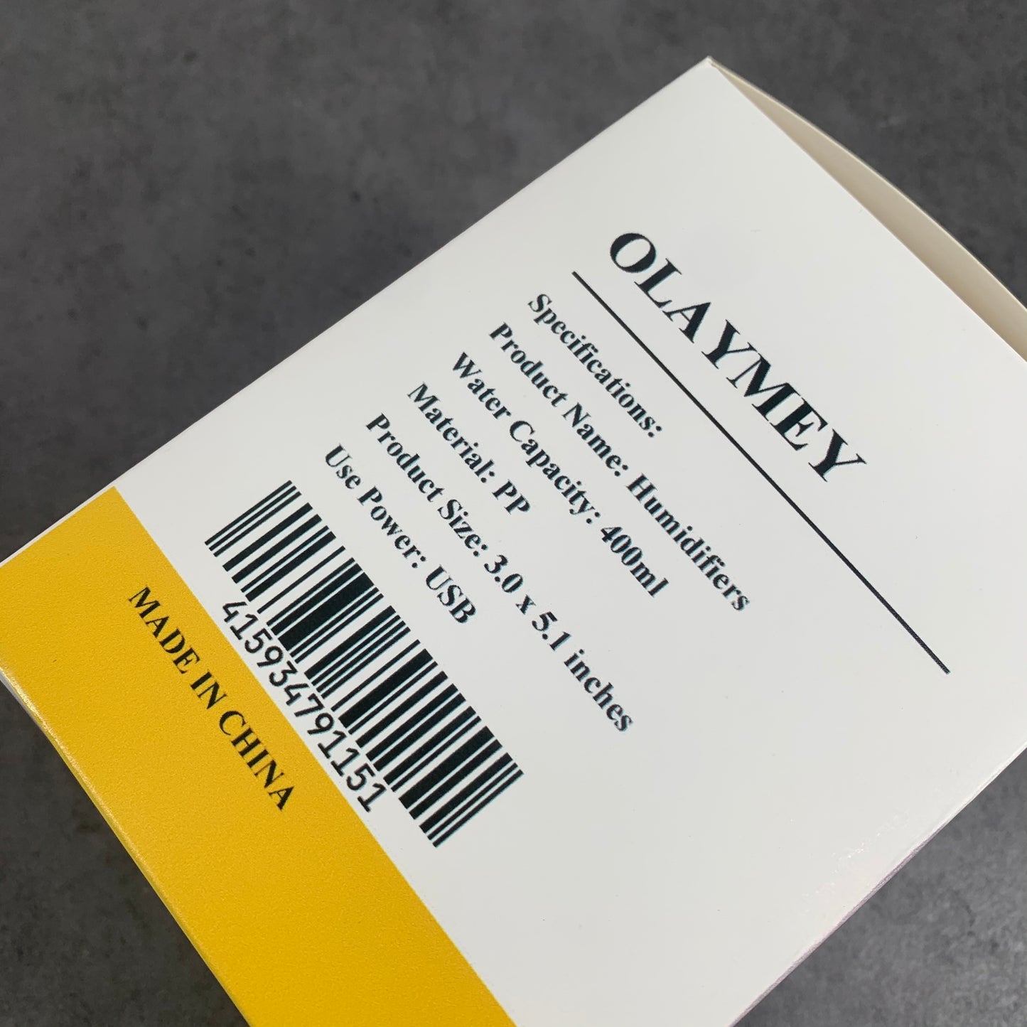 OLAYMEY USB Humidifier, Colorful Light 400ml Humidifier, Large Fog Volume Humidifier Green