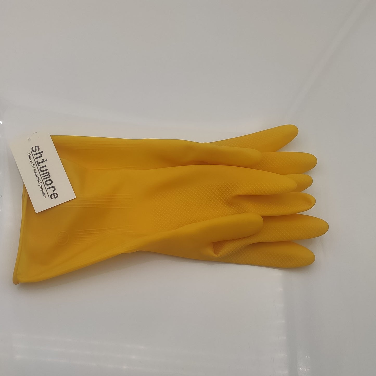 shiumore Rubber Household Gloves in Yellow