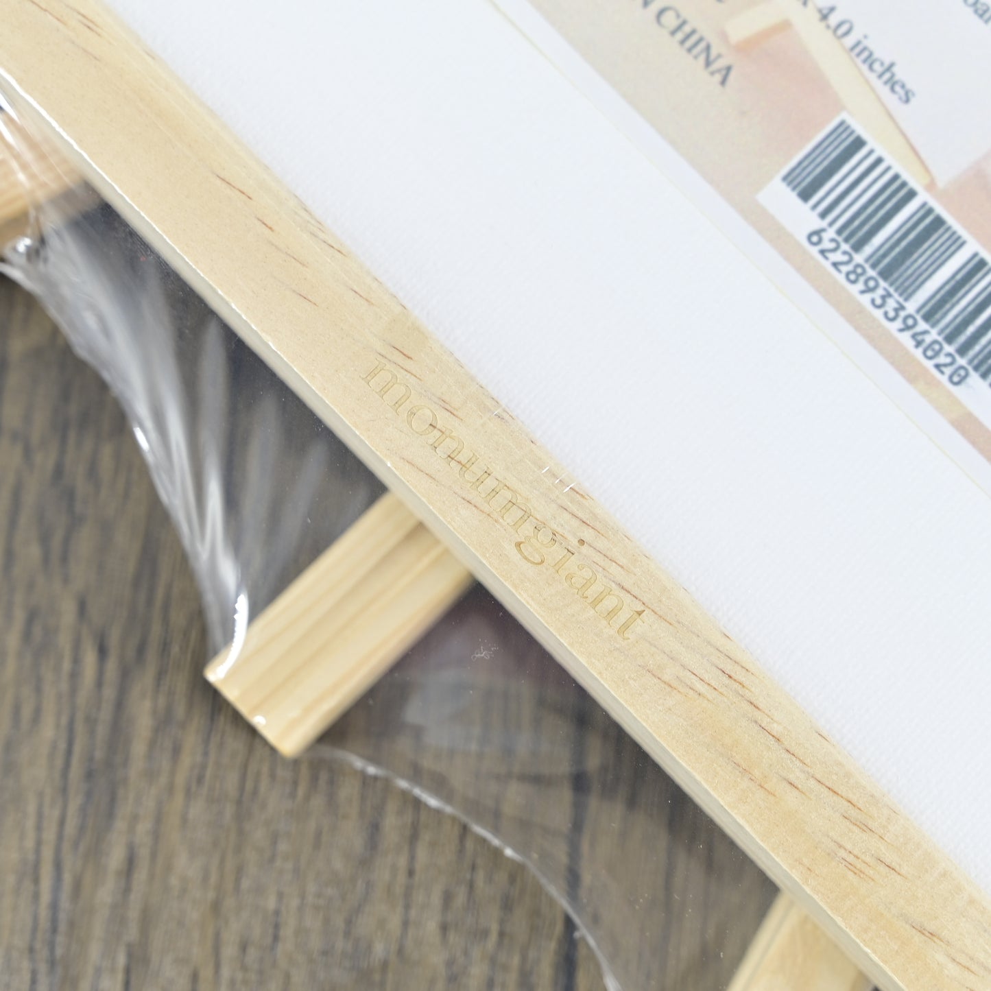 monumgiant Drawing Board White Blank Square Artist Canvas Wooden Board Frame