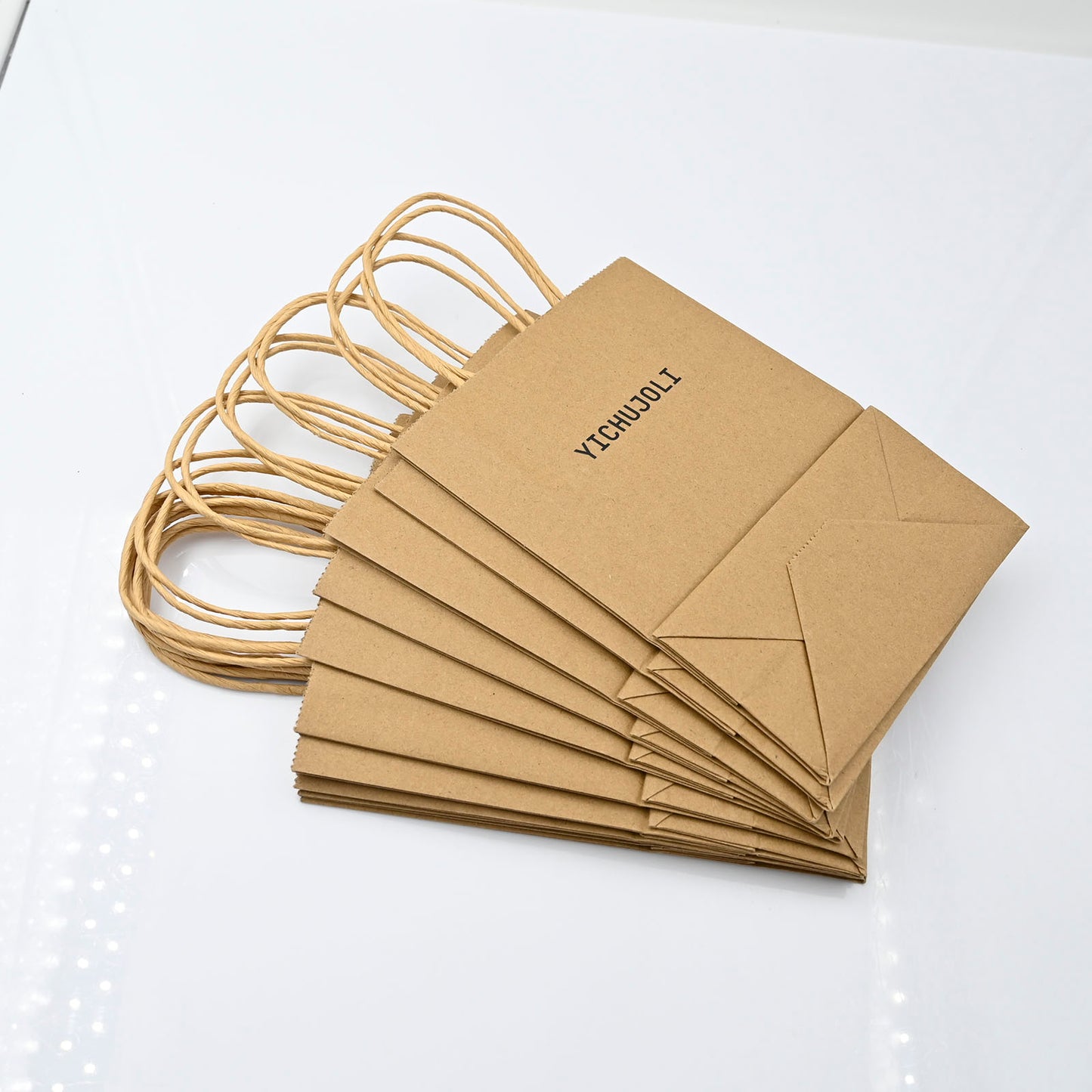 YICHUJOLI 10PCS Paper Gift Bags Stand Up Bags