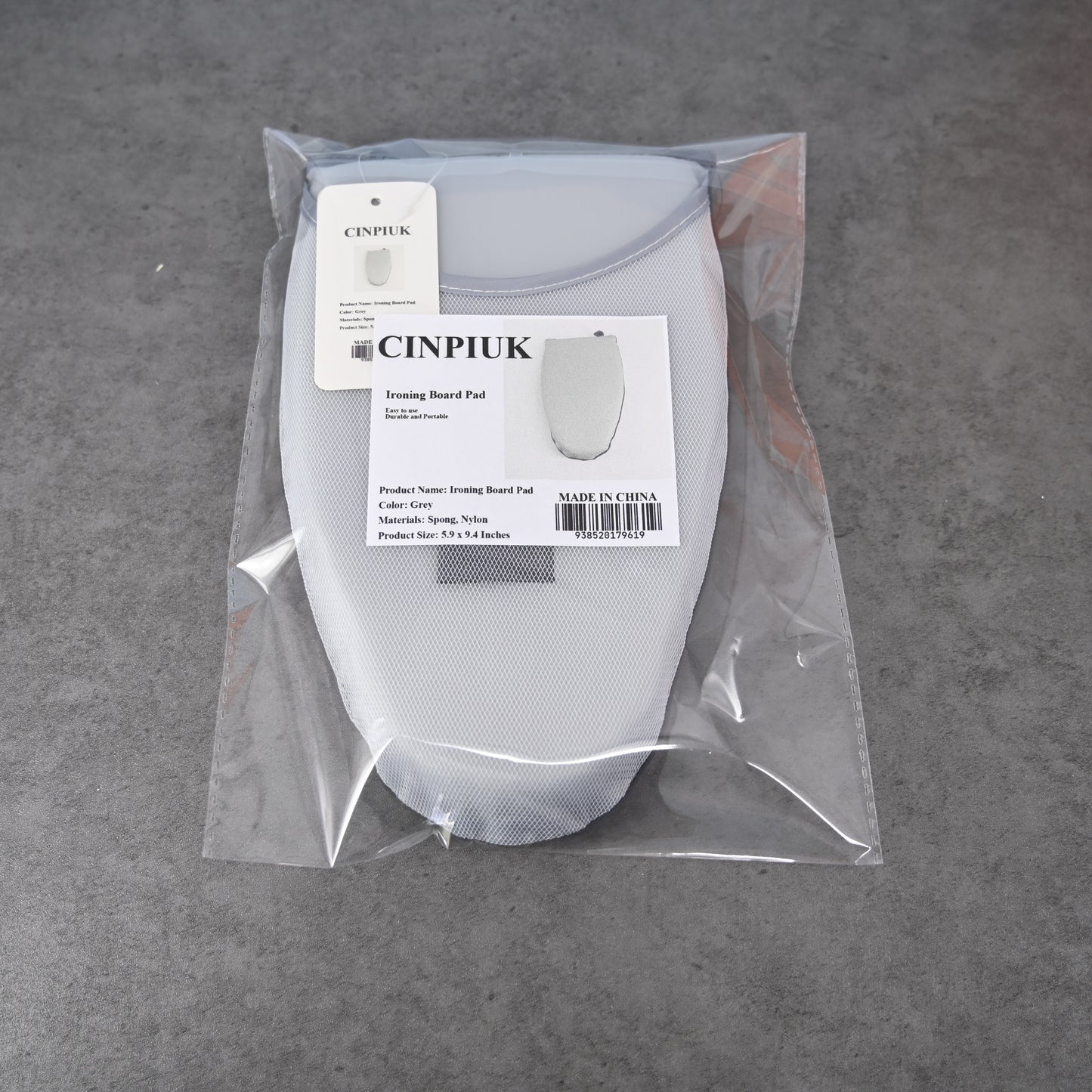 CINPIUK Mini Ironing Mat, Glove Shape Ironing Mat, Mesh Thick Ironing Mat Gray