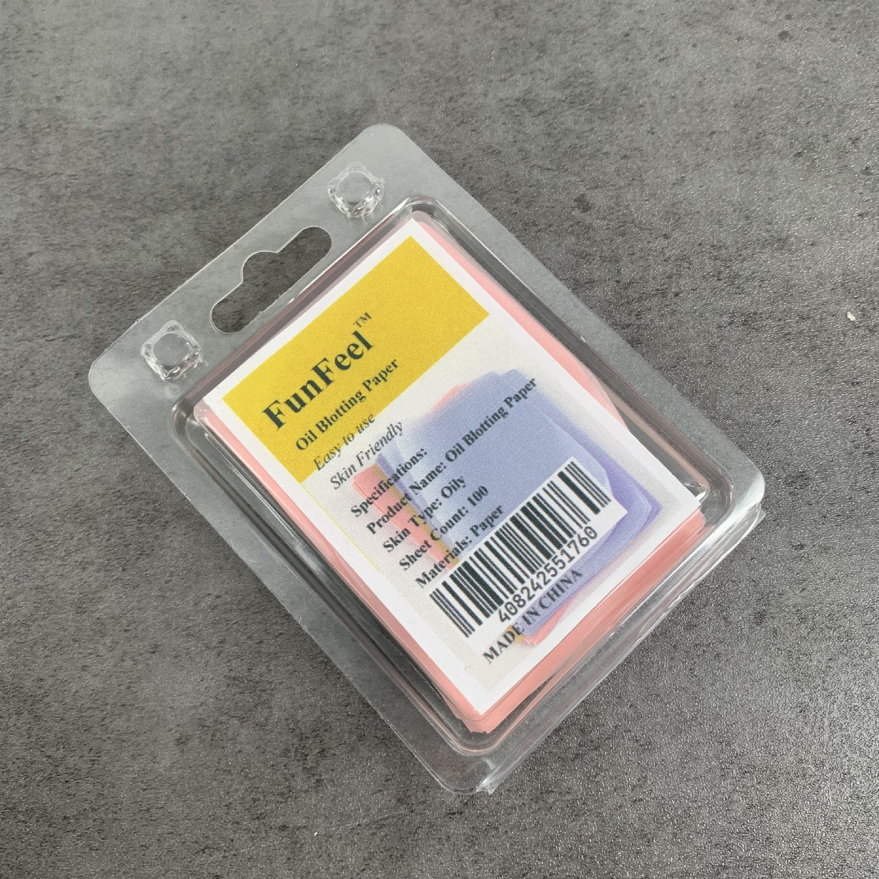 FunFeel Blotting Paper Oil Absorbing Sheets Oil Absorbing Tissues for Oily Skin