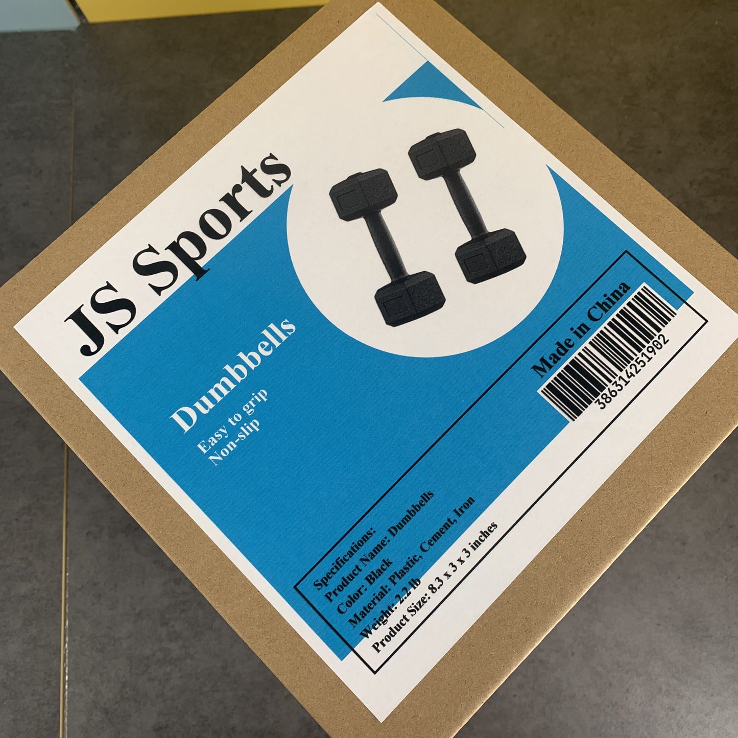 JS Sports 2PCS  2.2LB Dumbbell Barbell Exercise Equipment