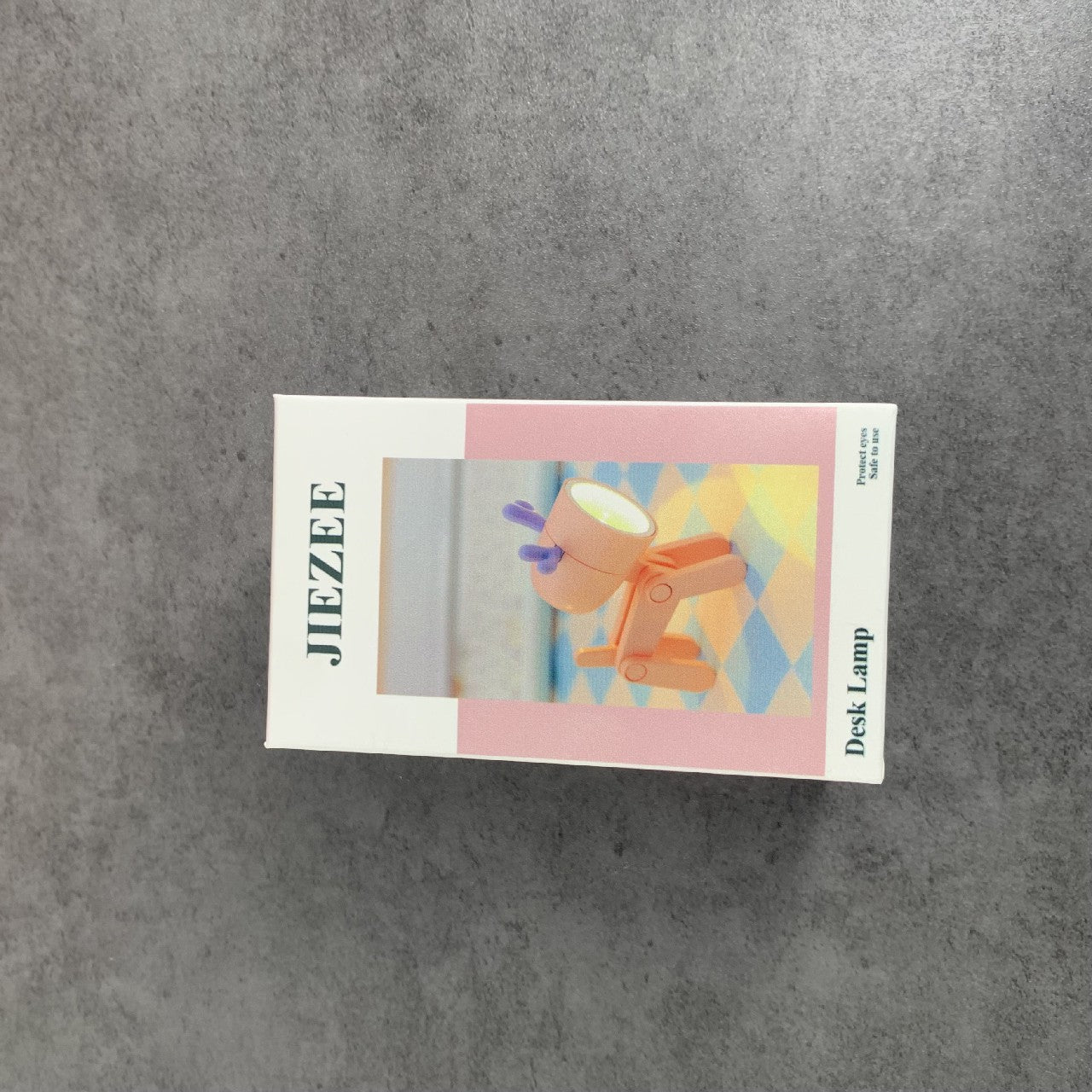 JIEZEE Pink Cartoon Cute Mini Desk Lamp for Home Office