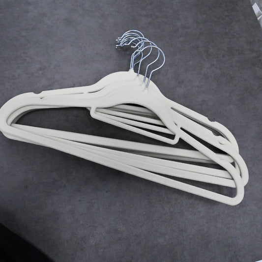 DUNTRKDU High-Grade Flocking Hanger Magic Hanger Seamless Non-Slip Adult Plastic Hanger