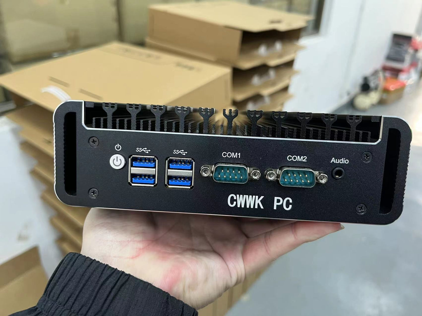 CWWK PC Micro Computer PC Decktop Computer, WiFi /4K /Bluetooth in Black