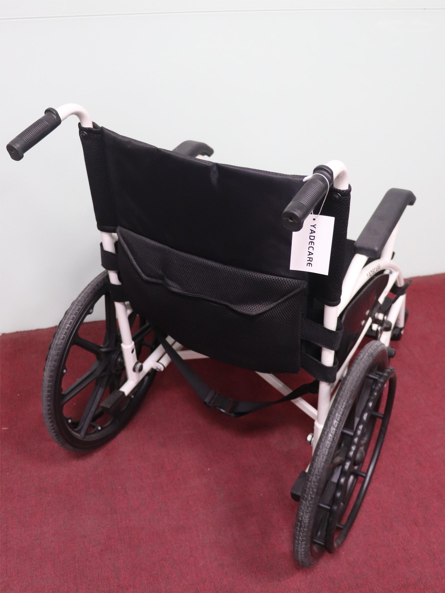 YADECARE Foldable Wheelchair, Lift Wheelchair with Swing-Away Elevating Leg Rests and Flip-Back Arms for Adult