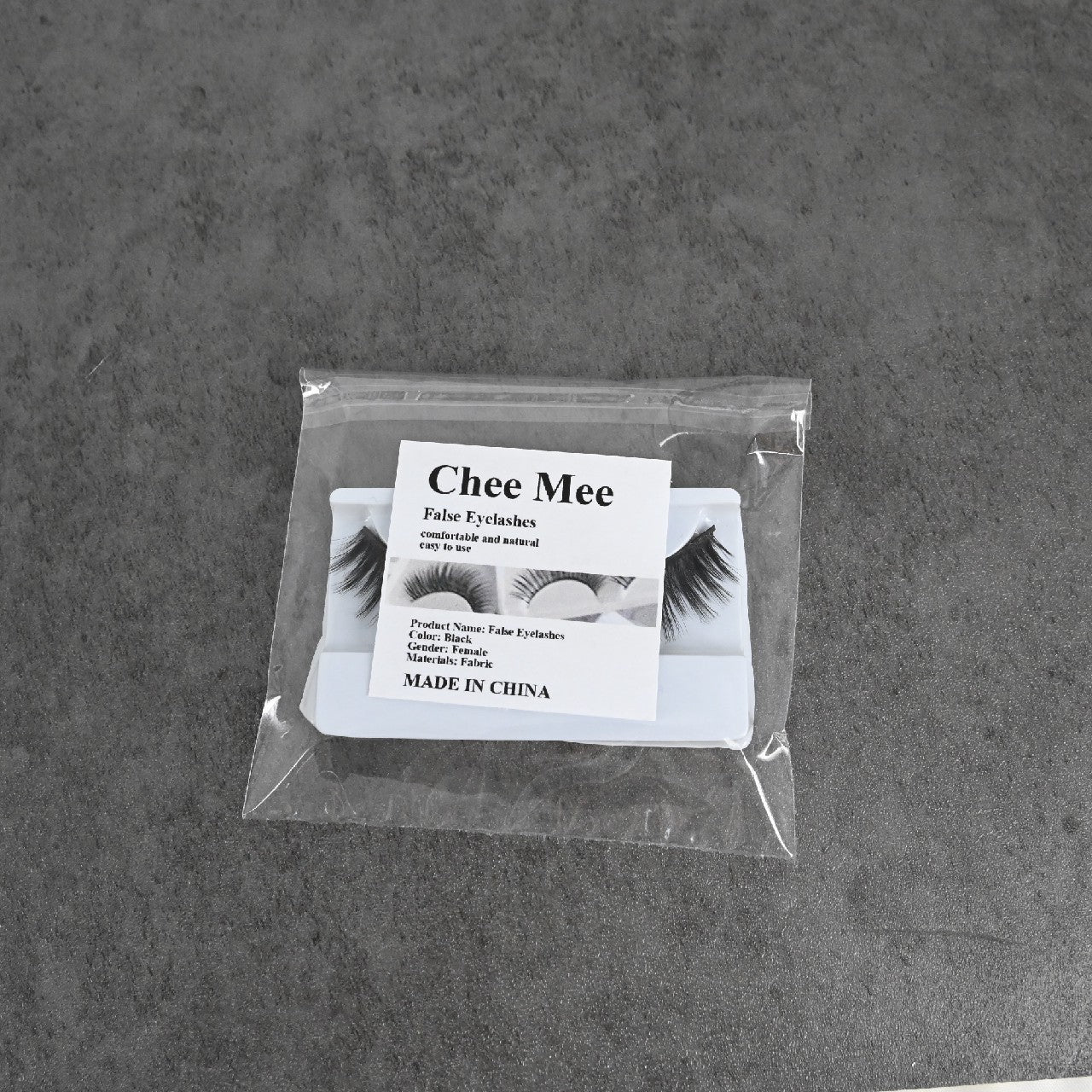 Chee Mee Natural Thick Cross Type False Eyelashes Curl False Eyelashes in Black