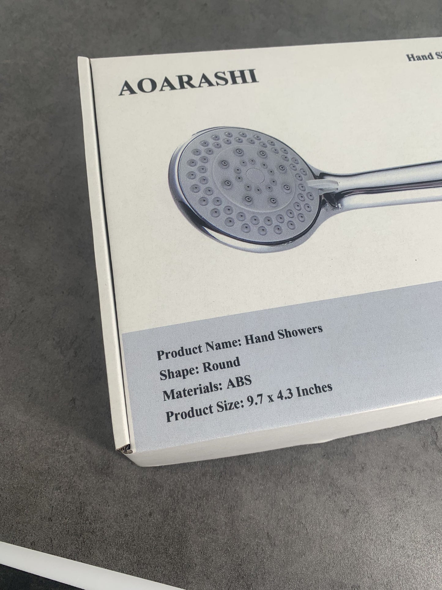 AOARASHI Round Shower Heads with Handheld, High Pressure 4 Mode for Bathing