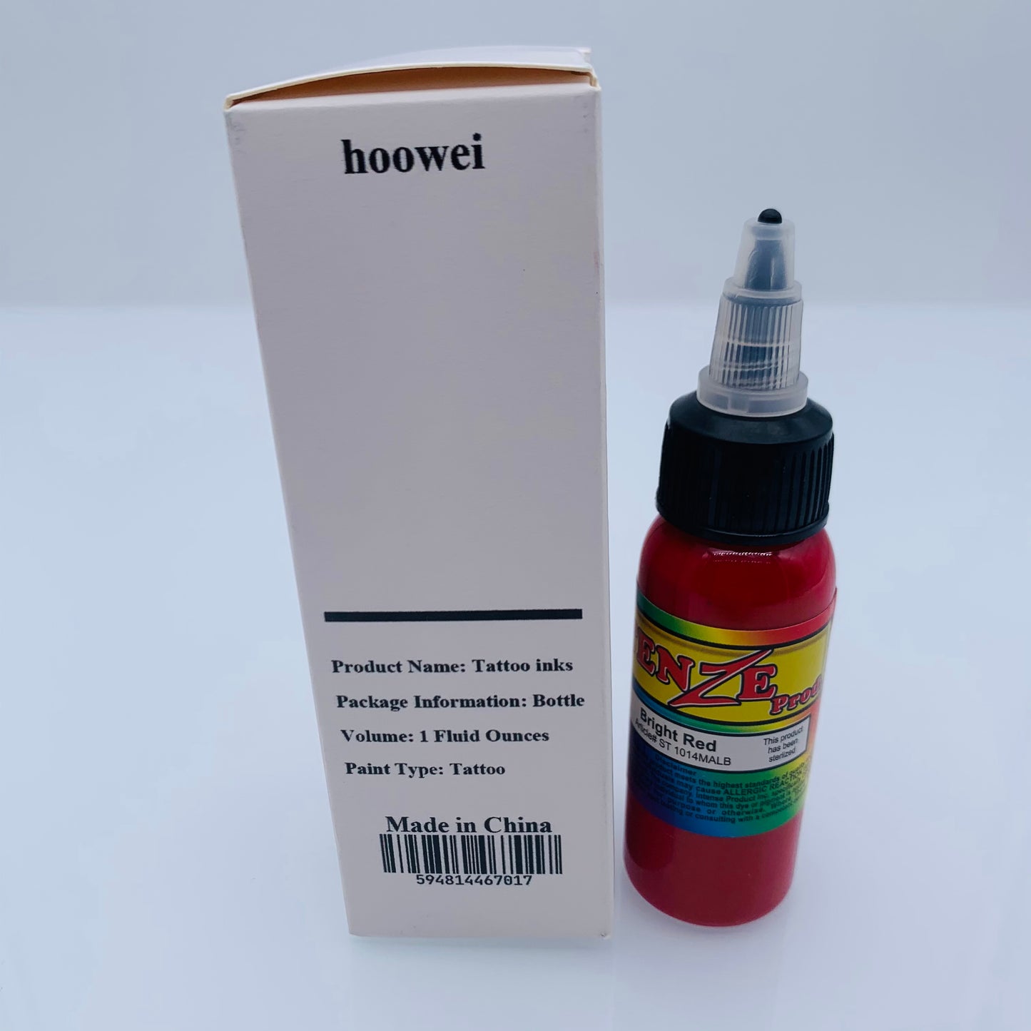 hoowei Tattoo Ink 30ml Tattoo Supplies Super Red, Permanent