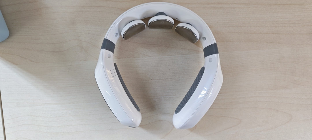 Massage Apparatus Neck Massager for Neck Pain Fatigue Relief for Adults, White