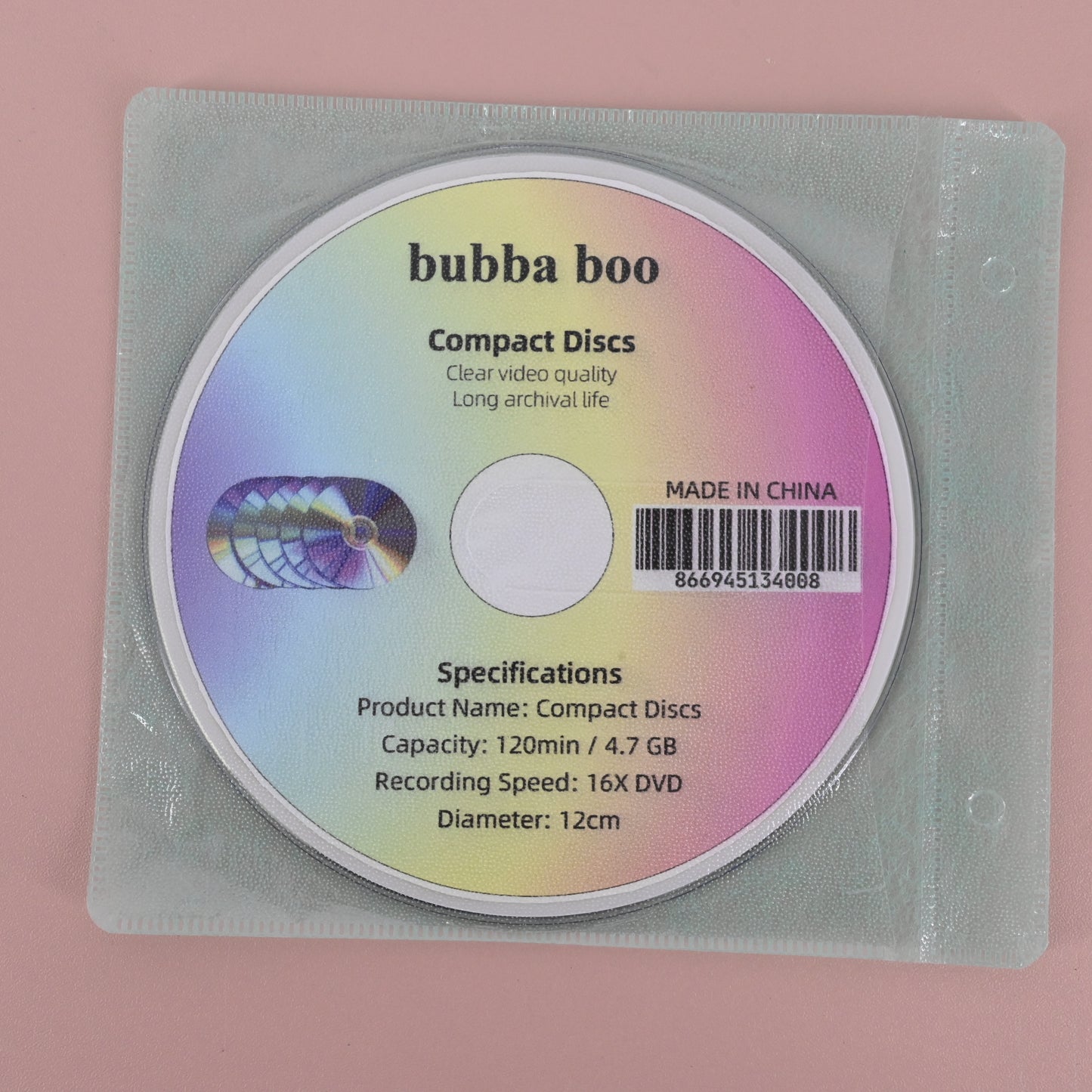 bubba boo Compact Discs Featuring Animated Cartoons