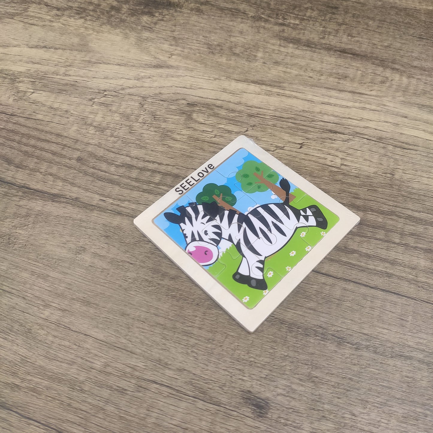 SEELove 4.1in Zebra Jigsaw Puzzle