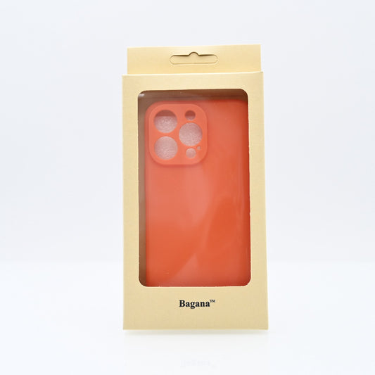 Bagana Cell Phones Protective Cases Silicone Case for iPhone 14 Pro in Orange