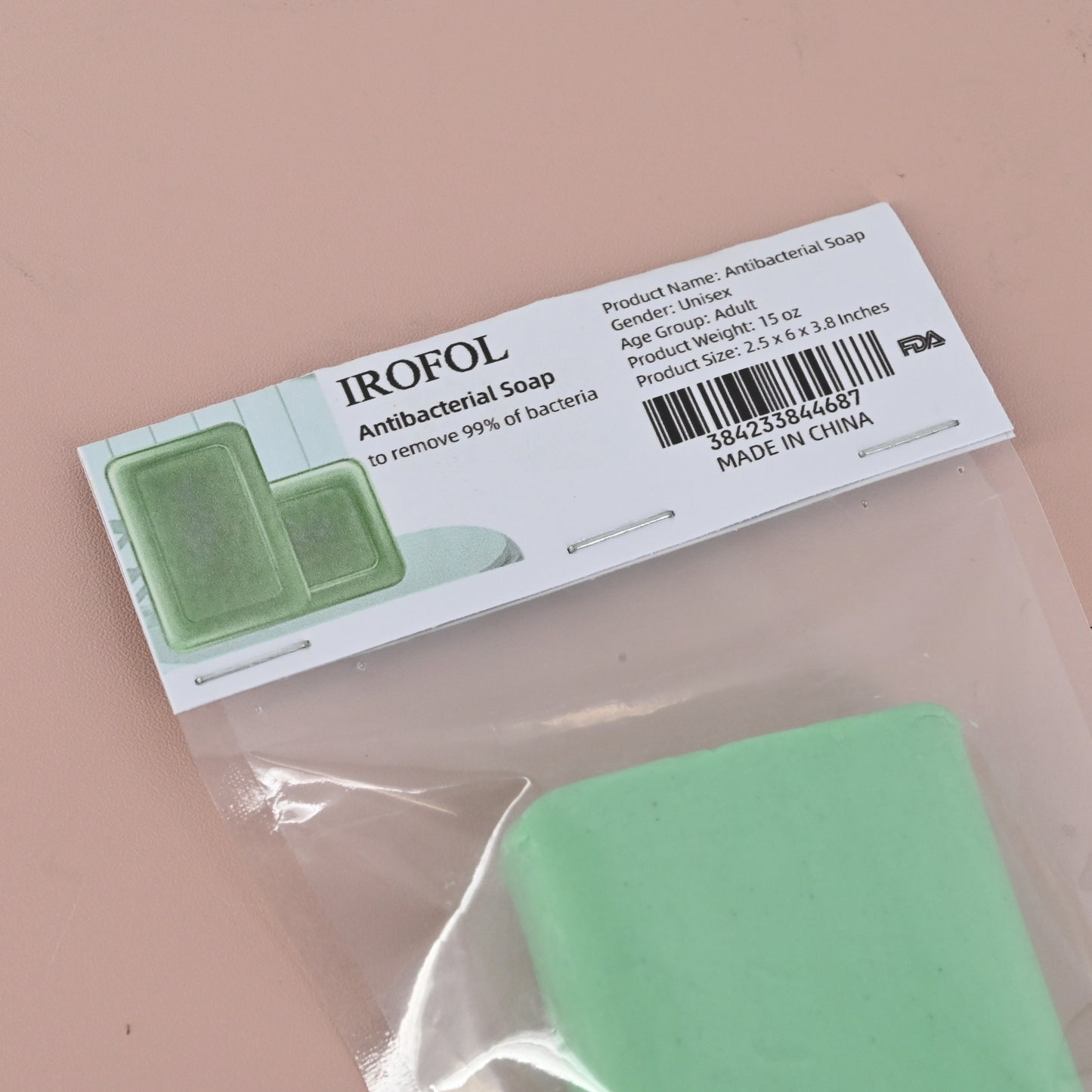 IROFOL 1PC Sulfur Soap Antibacterial Disinfecting Treat Skin Sulfur Soap Shower Soap