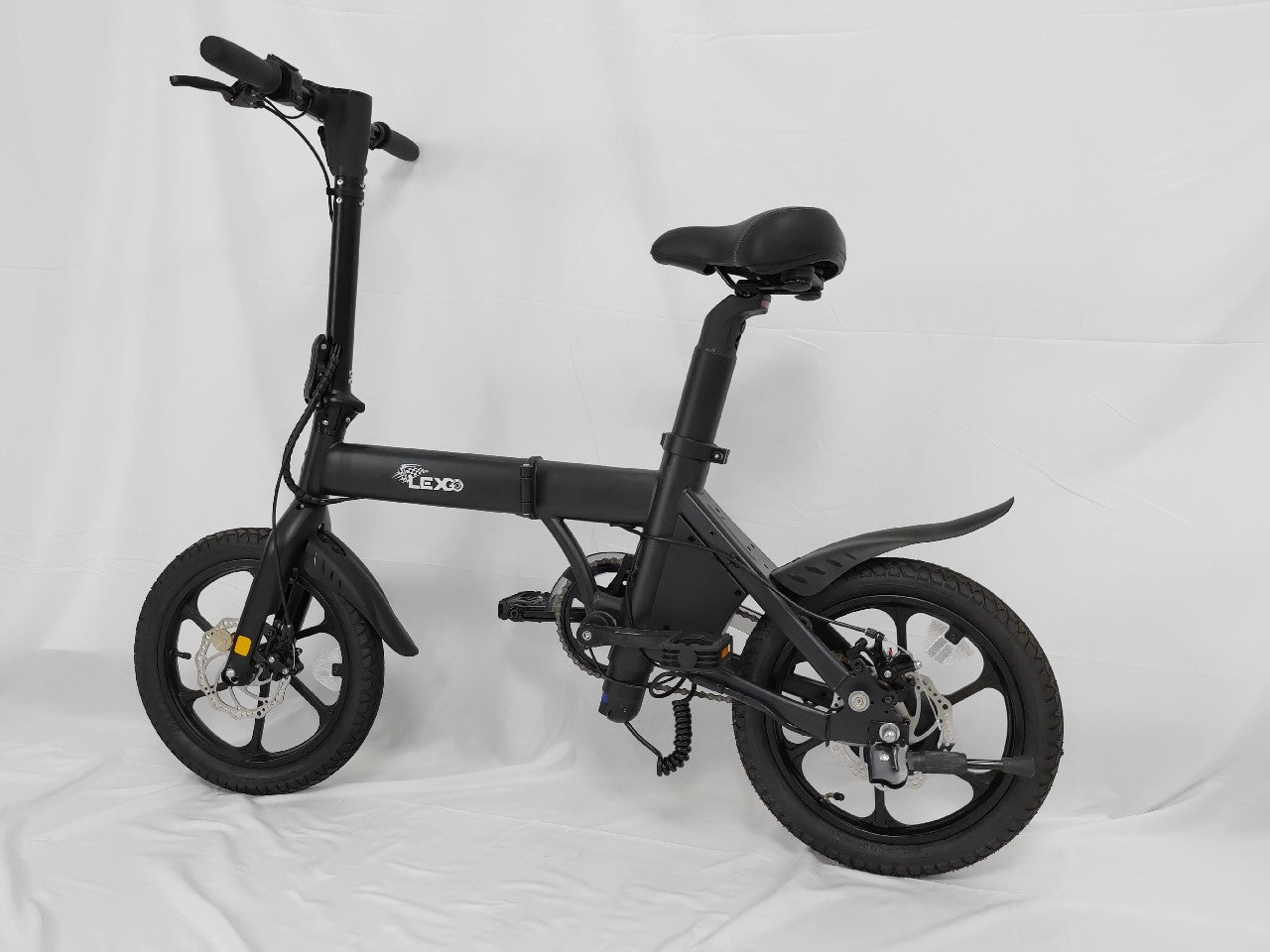 LEXGO Electric Bicycle, 16'' Electric Bike for Adults with 15.5MPH 250W Folding Electric Bike with Removable 36V 270WH Lithium-Ion Battery Throttle & Pedal Assist, LED Display, Black