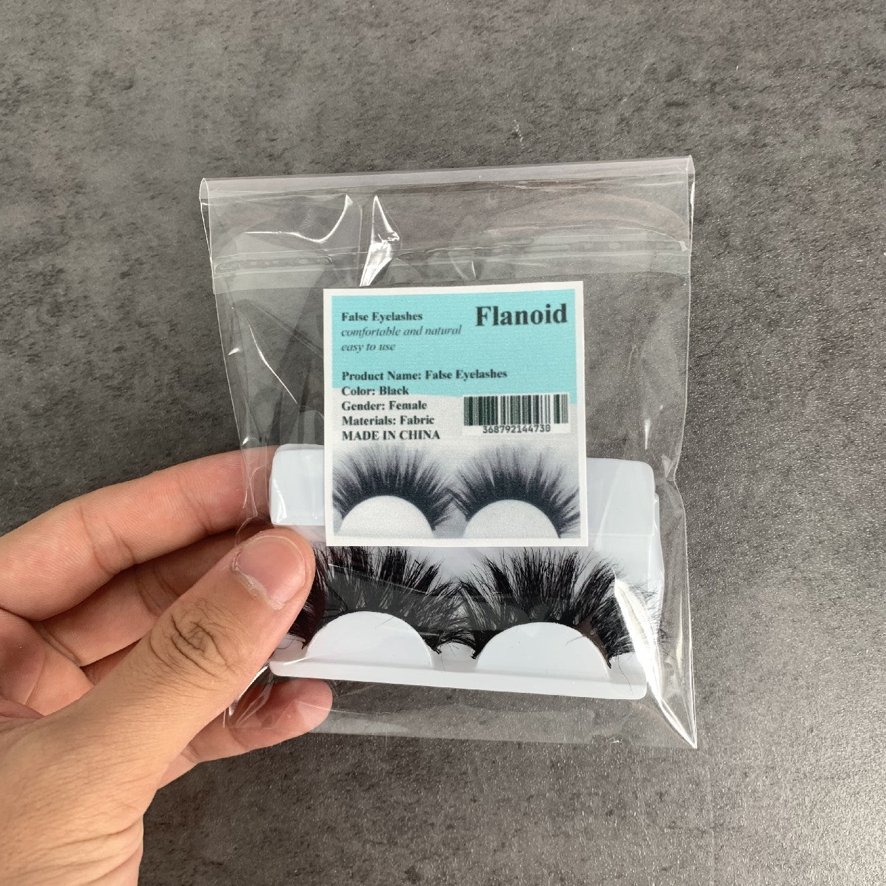Flanoid Natural Thick Cross Type False Eyelashes Curl False Eyelashes