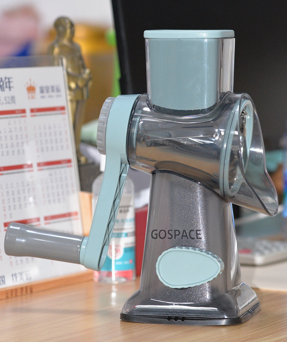 Gospace Vegetable Slicer with Handle, Manual Cutter for Fruits and Veggies