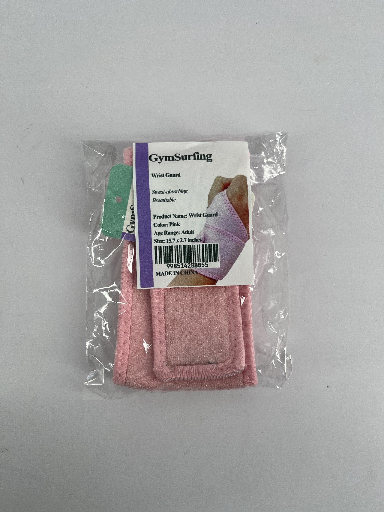 GymSurfing Wrist Guards for Athletic for Use, Weightlifting, Tendonitis, Carpal Tunnel Arthritis In Pink