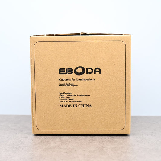 EBDODA Gray Wooden Cabinet for Loudspeaker with 4.5 Inches Speaker Hole