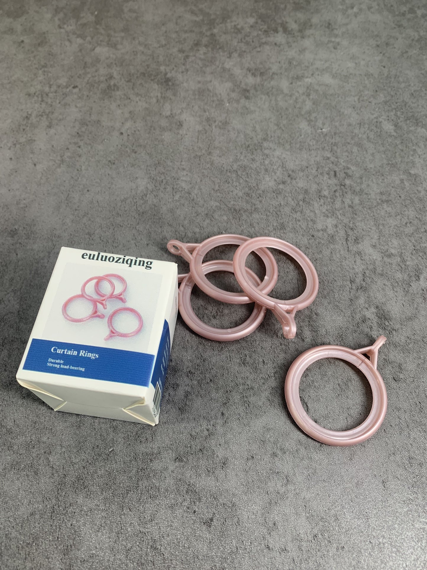 euluoziqing Shower Curtain Rings Roman Rod Clip Hook Window Plastic Hanging Loop Buckle