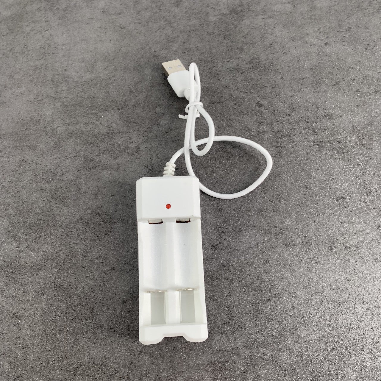 LGECOLFP 2 Charging Slots Battery Chargers for Rechargeable Batteries, White