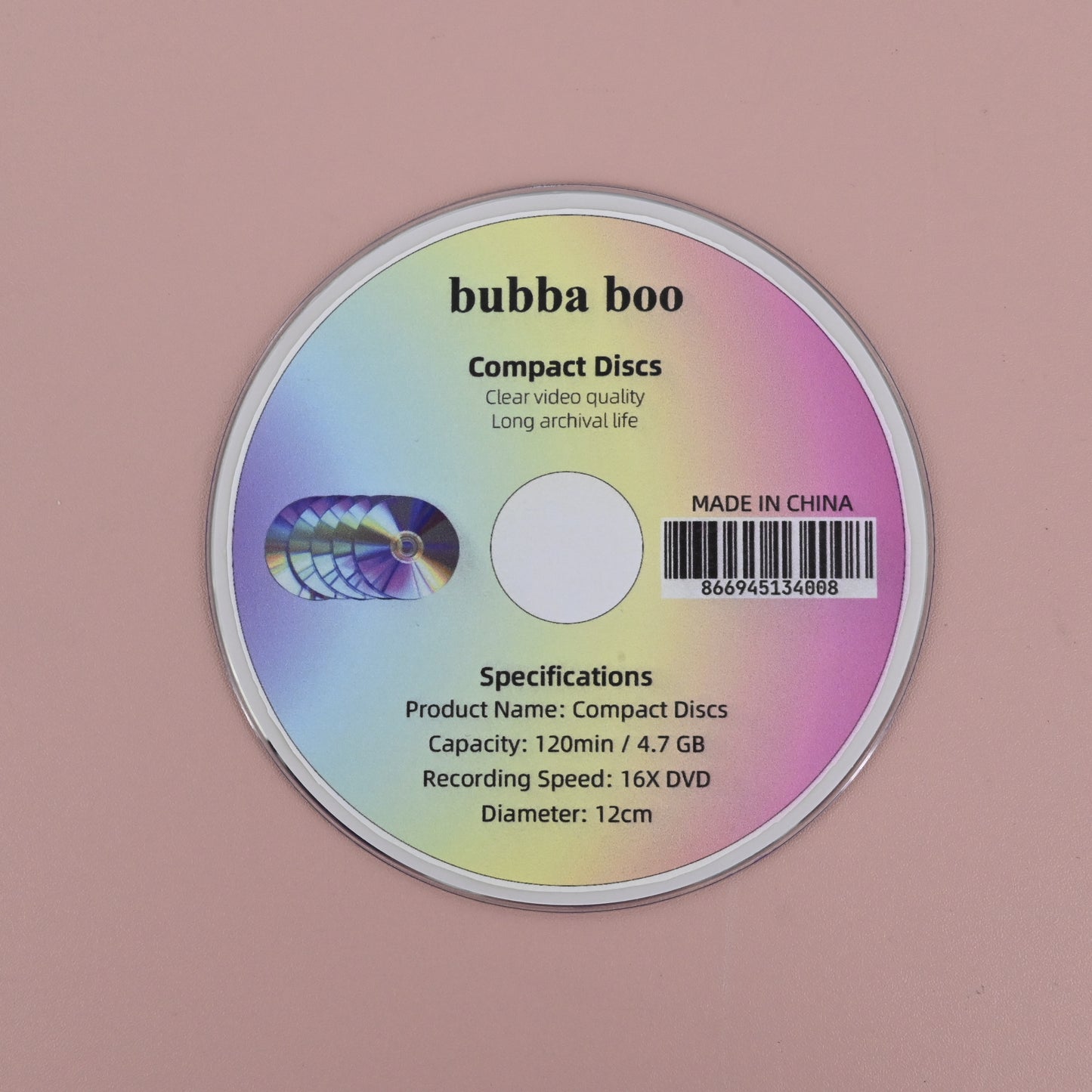 bubba boo Compact Discs Featuring Animated Cartoons