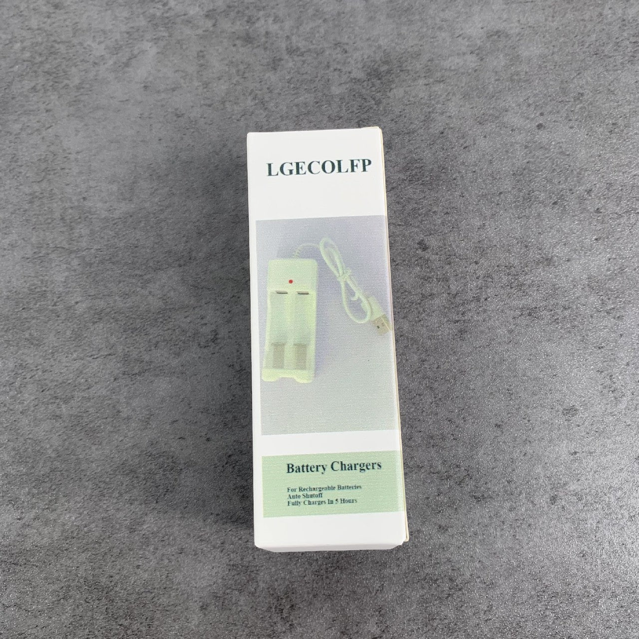 LGECOLFP 2 Charging Slots Battery Chargers for Rechargeable Batteries, White